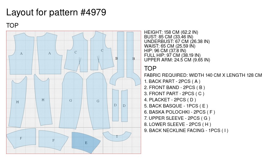 Jacket With Peplum - Sewing Pattern #4979. Made-to-measure sewing ...