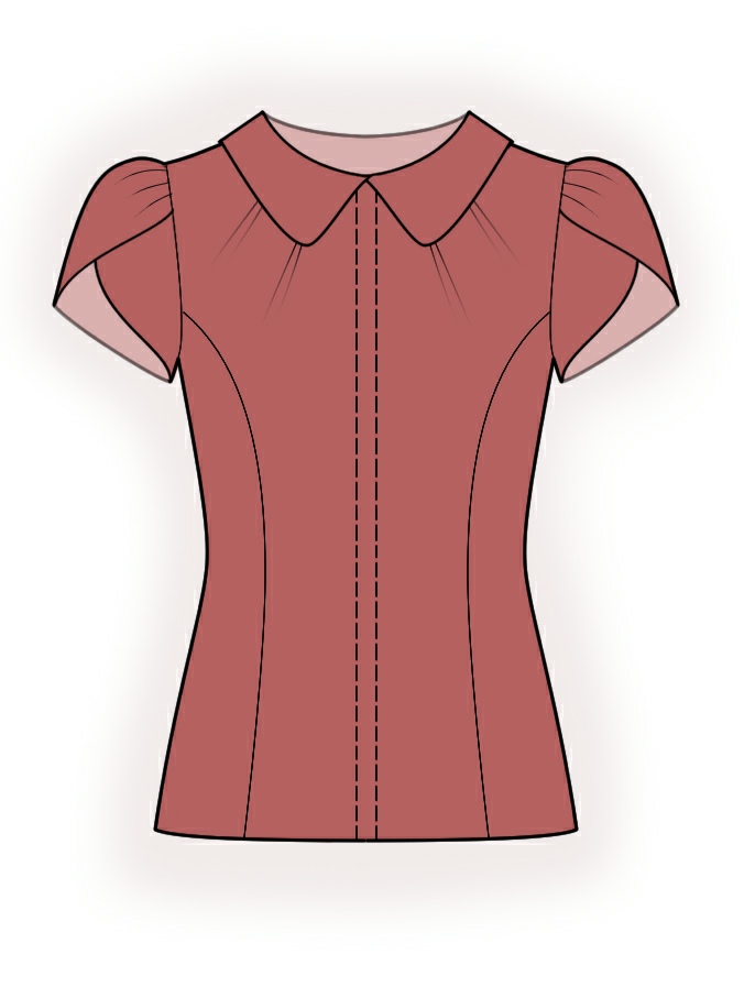 Blouse - Sewing Pattern #4379. Made-to-measure sewing pattern from ...