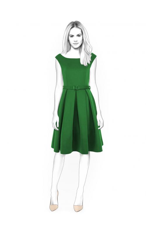 Dress With Open Shoulders - Sewing Pattern #4400. Made-to-measure ...