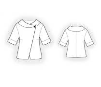 Lekala Sewing Patterns - Shawl collar