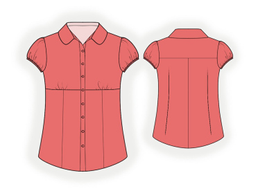 Blouse - Sewing Pattern #4059. Made-to-measure sewing pattern from ...