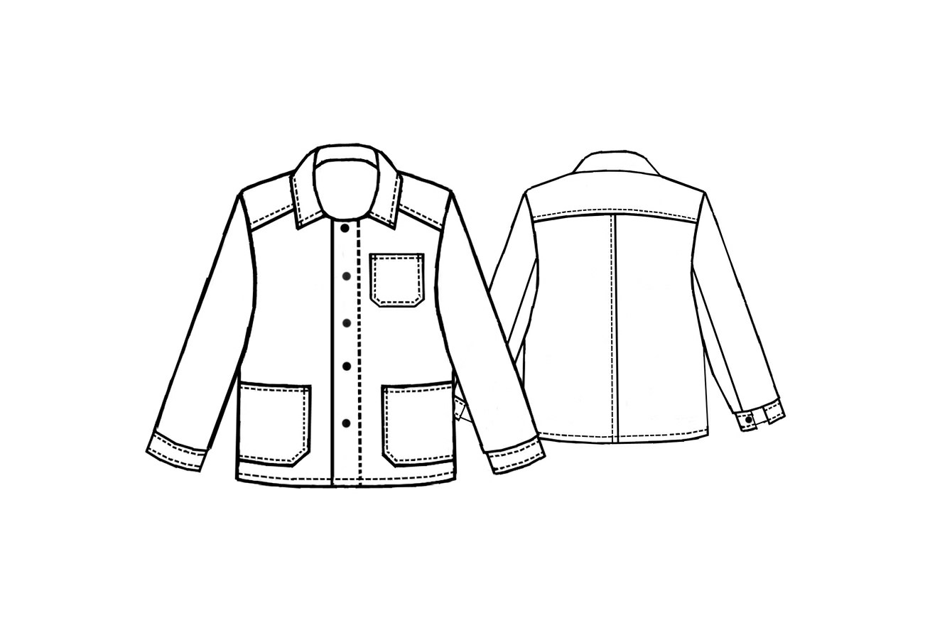 Jacket - Sewing Pattern #6087. Made-to-measure sewing pattern from ...