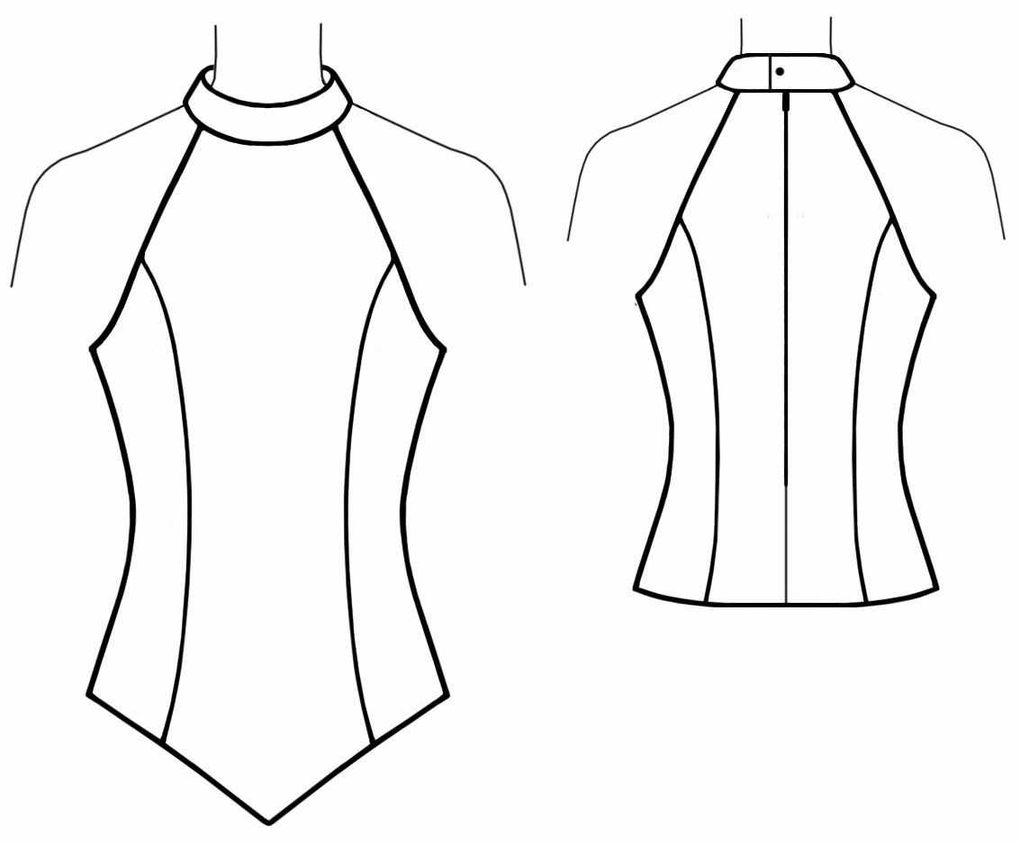 Halter Top Sewing Pattern, Crop Top Pattern PDF