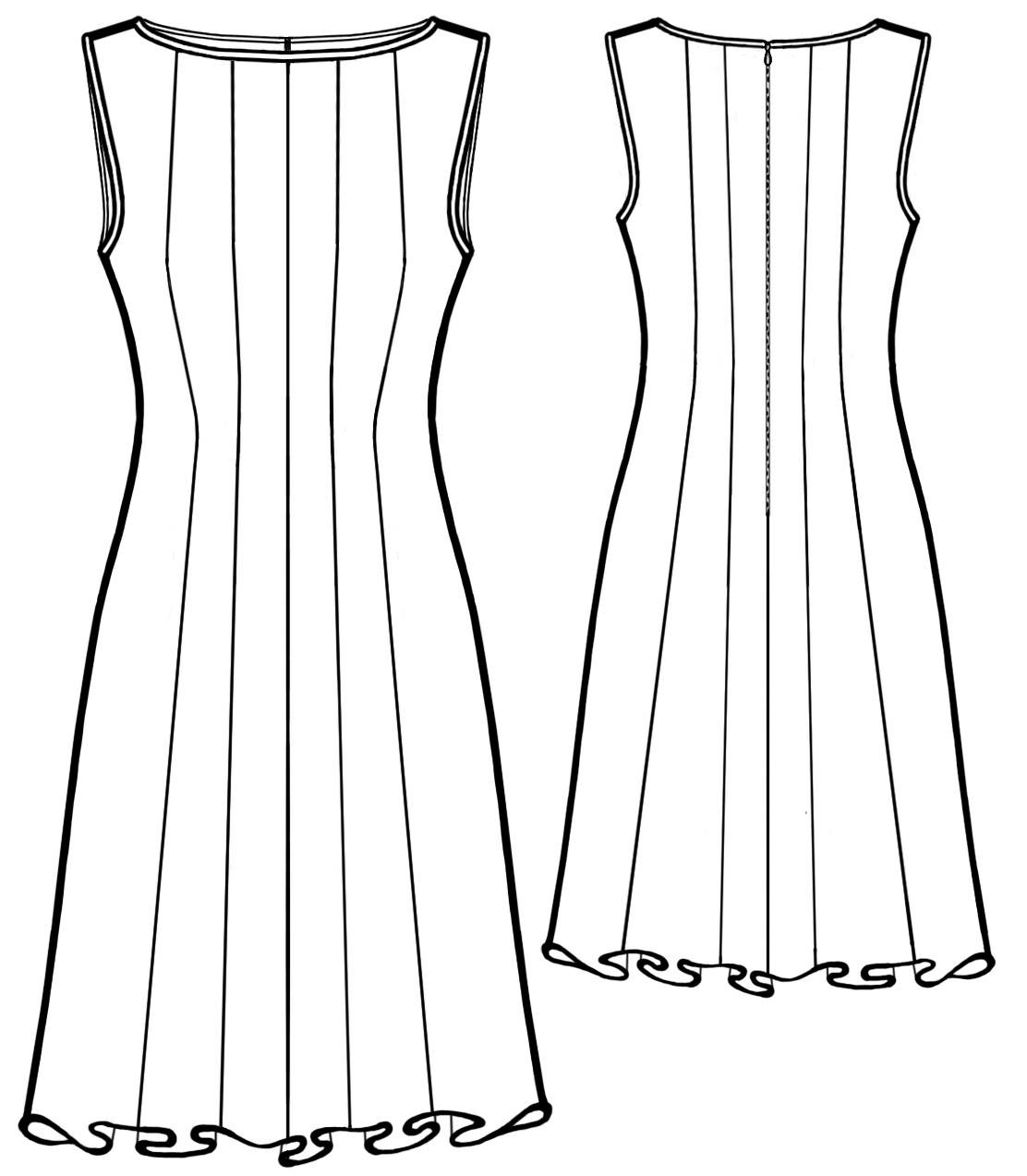 Эскизы платья для пошива